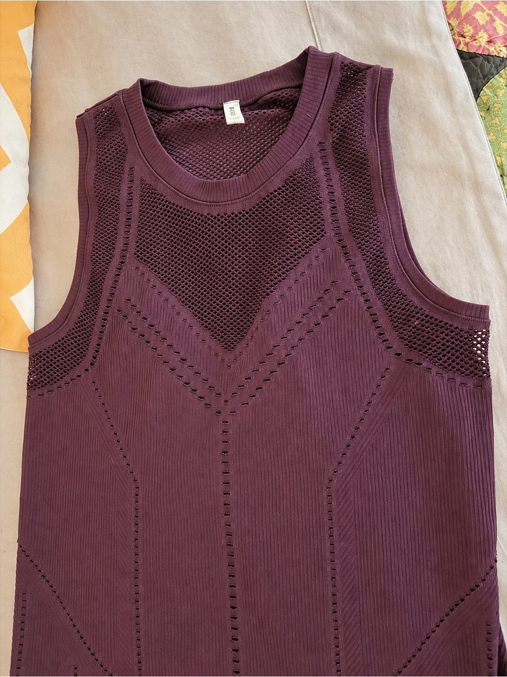 Athleta Sleeveless Knit Sleeveless Top - Deep Plum